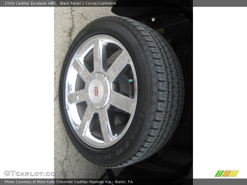 Black Raven / Cocoa/Cashmere 2009 Cadillac Escalade AWD