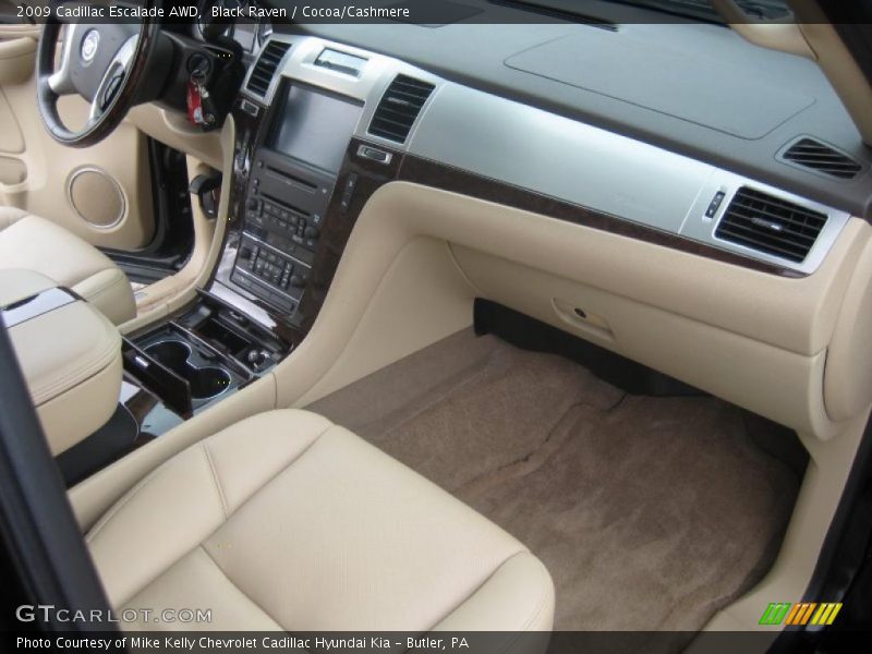 Black Raven / Cocoa/Cashmere 2009 Cadillac Escalade AWD