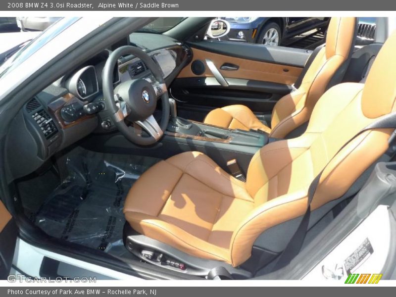 Alpine White / Saddle Brown 2008 BMW Z4 3.0si Roadster