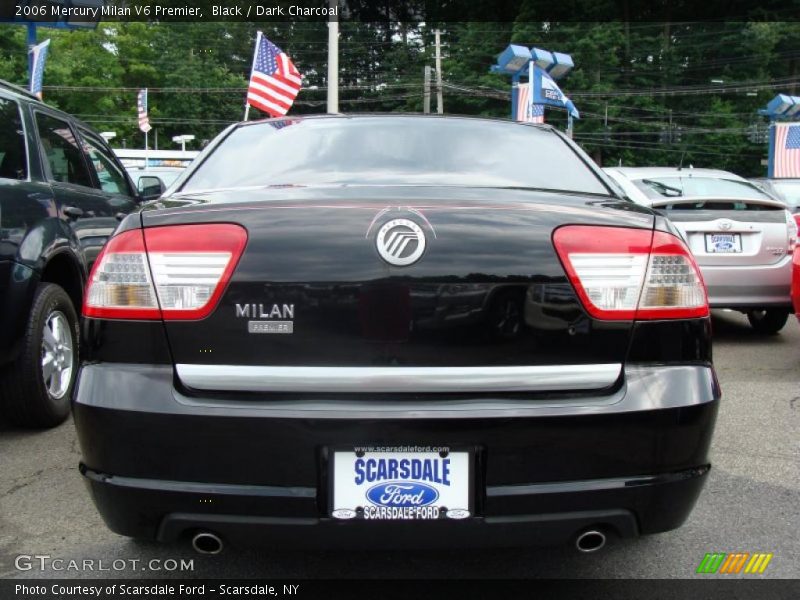 Black / Dark Charcoal 2006 Mercury Milan V6 Premier