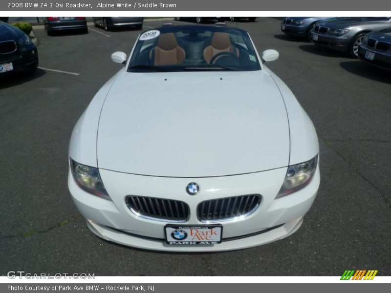 Alpine White / Saddle Brown 2008 BMW Z4 3.0si Roadster