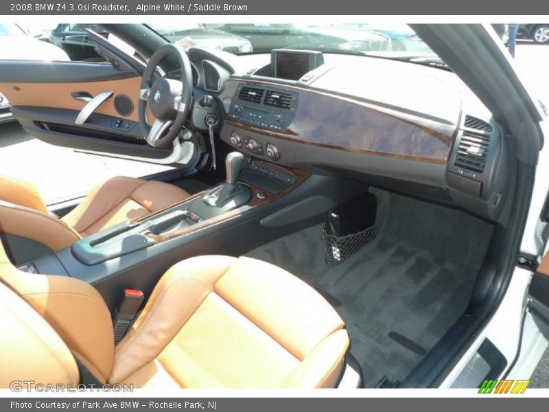 Alpine White / Saddle Brown 2008 BMW Z4 3.0si Roadster