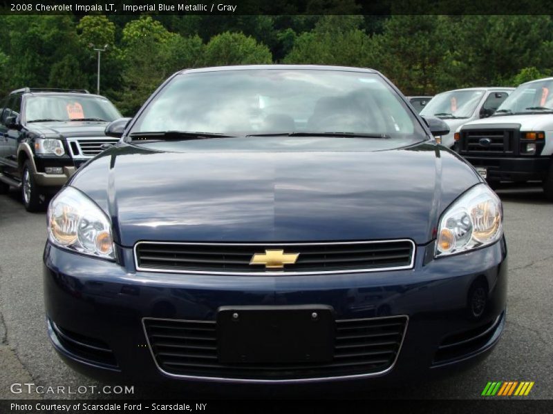 Imperial Blue Metallic / Gray 2008 Chevrolet Impala LT