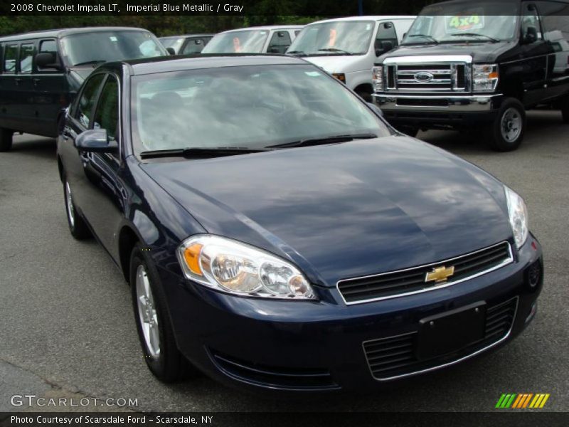 Imperial Blue Metallic / Gray 2008 Chevrolet Impala LT