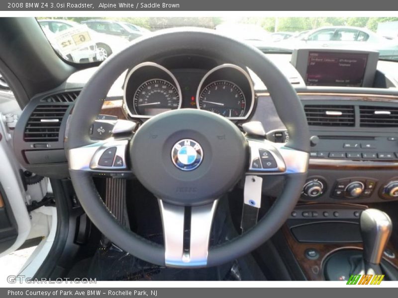 Alpine White / Saddle Brown 2008 BMW Z4 3.0si Roadster