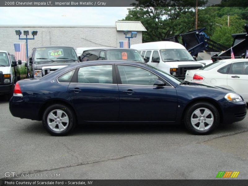 Imperial Blue Metallic / Gray 2008 Chevrolet Impala LT
