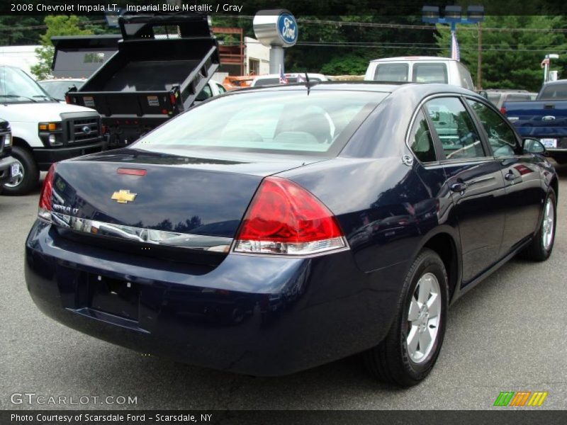 Imperial Blue Metallic / Gray 2008 Chevrolet Impala LT
