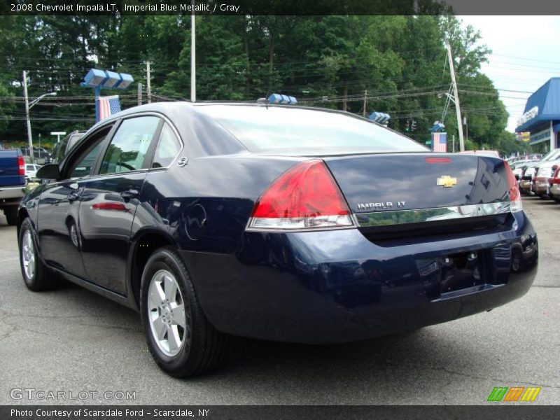 Imperial Blue Metallic / Gray 2008 Chevrolet Impala LT