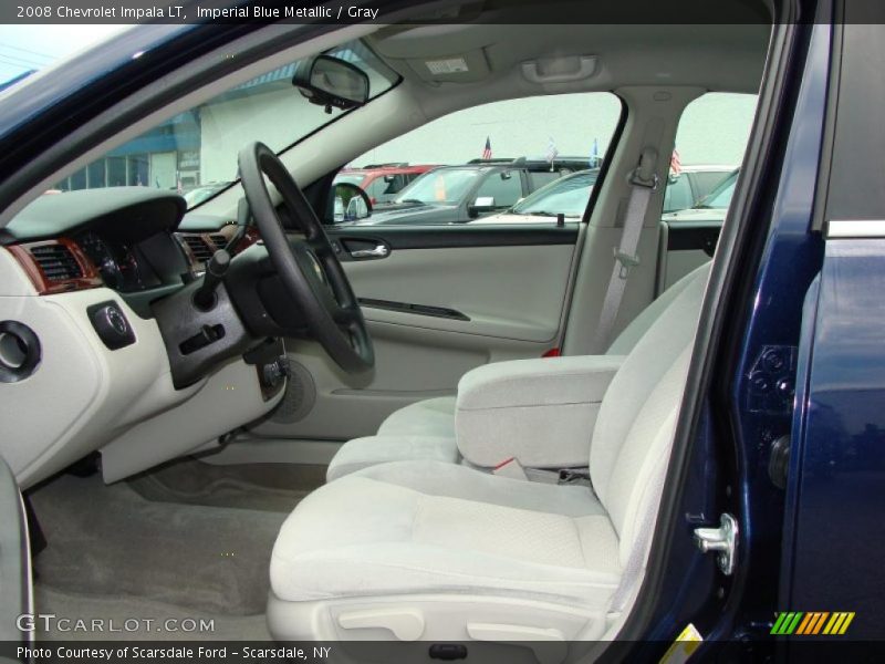 Imperial Blue Metallic / Gray 2008 Chevrolet Impala LT