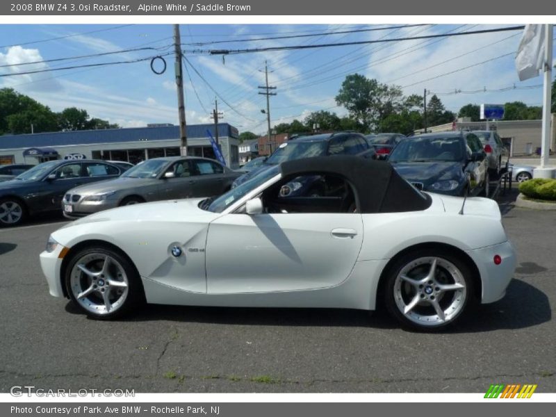 Alpine White / Saddle Brown 2008 BMW Z4 3.0si Roadster