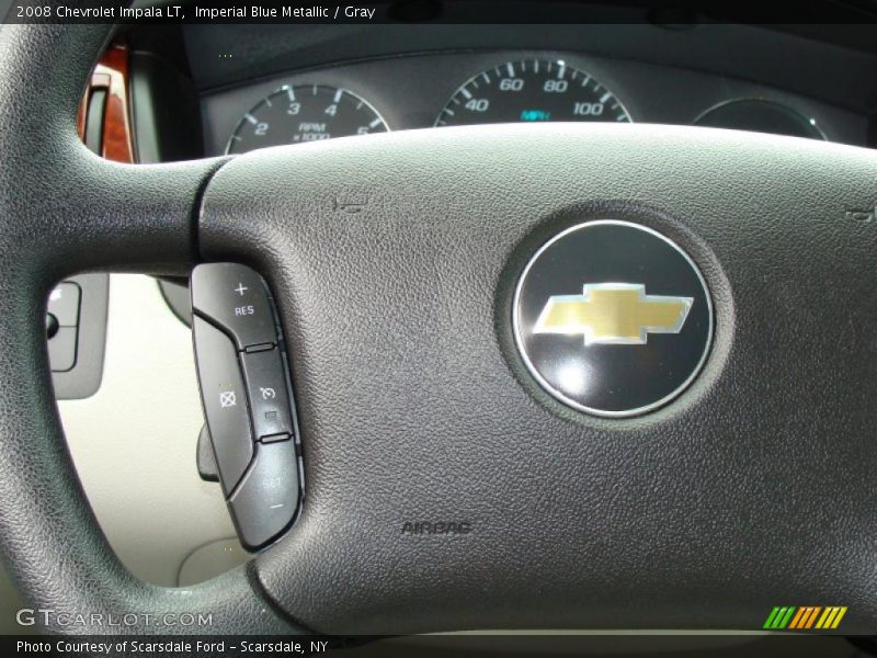 Imperial Blue Metallic / Gray 2008 Chevrolet Impala LT