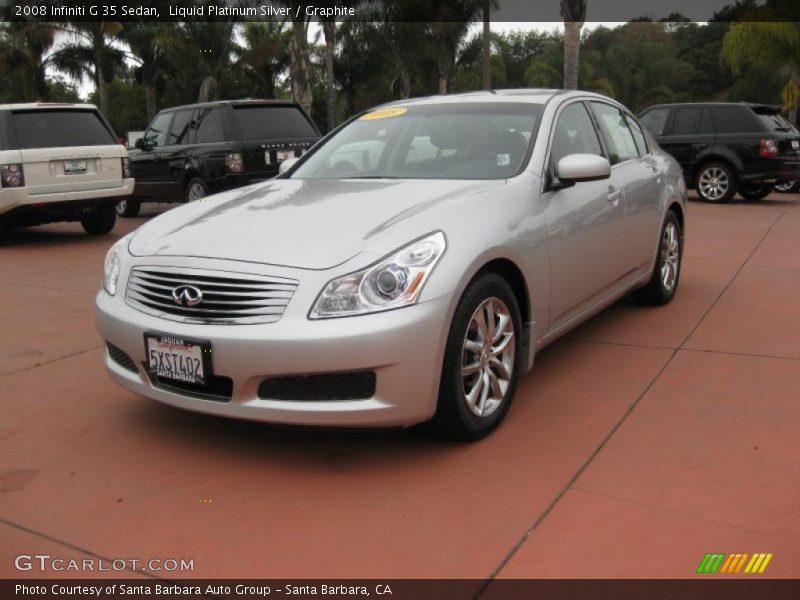 Liquid Platinum Silver / Graphite 2008 Infiniti G 35 Sedan