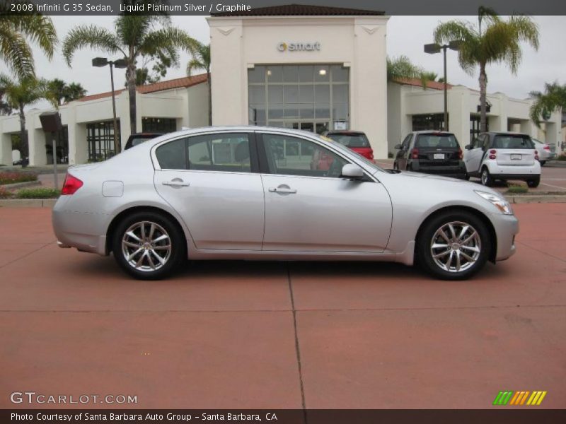 Liquid Platinum Silver / Graphite 2008 Infiniti G 35 Sedan