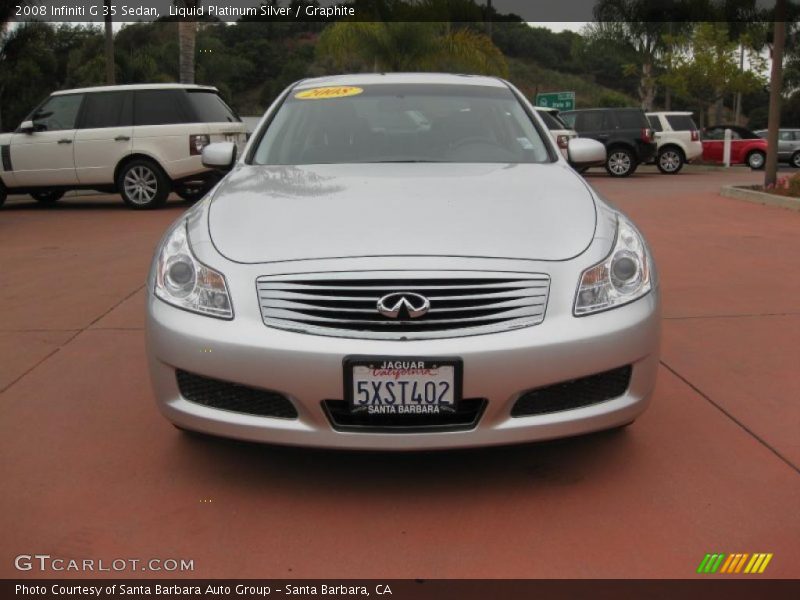 Liquid Platinum Silver / Graphite 2008 Infiniti G 35 Sedan