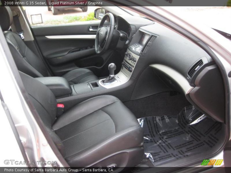 Liquid Platinum Silver / Graphite 2008 Infiniti G 35 Sedan