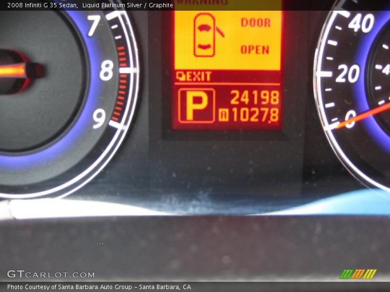 Liquid Platinum Silver / Graphite 2008 Infiniti G 35 Sedan