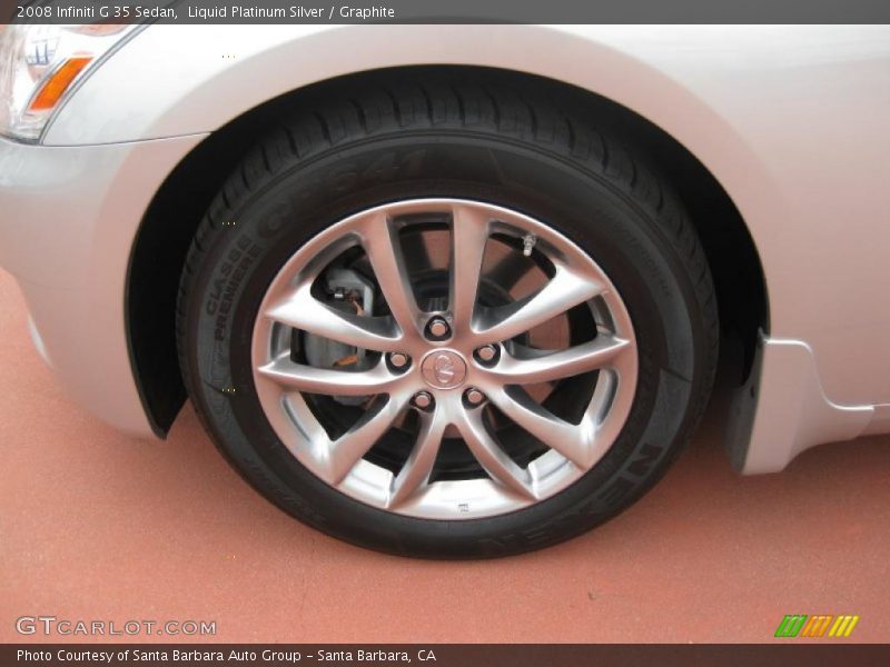 Liquid Platinum Silver / Graphite 2008 Infiniti G 35 Sedan