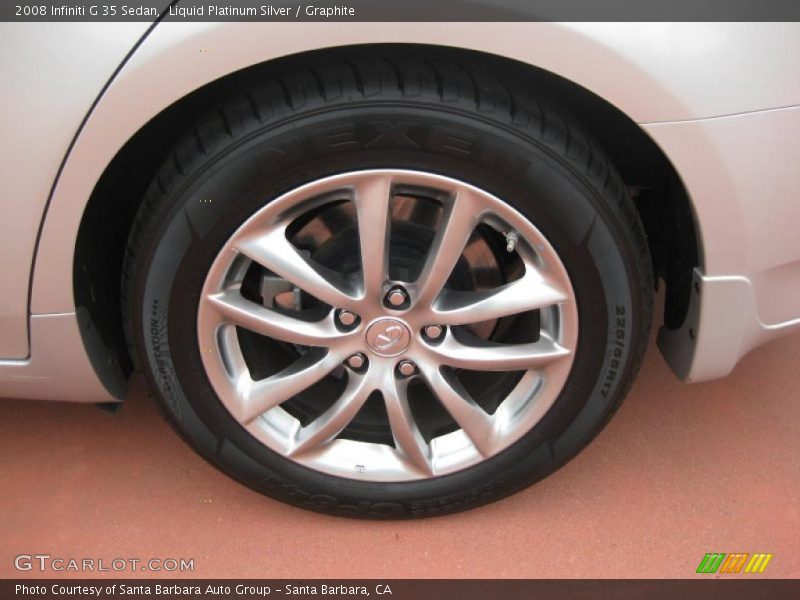 Liquid Platinum Silver / Graphite 2008 Infiniti G 35 Sedan
