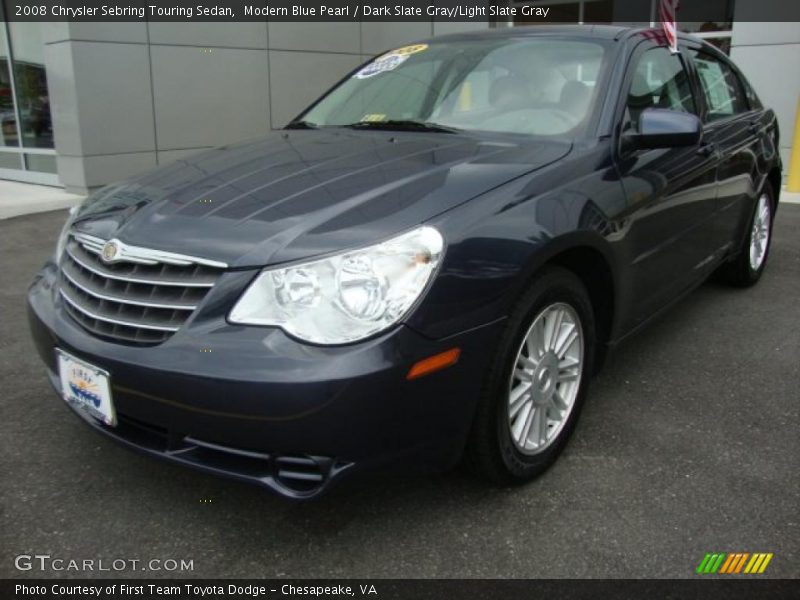 Modern Blue Pearl / Dark Slate Gray/Light Slate Gray 2008 Chrysler Sebring Touring Sedan