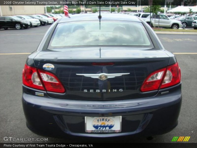Modern Blue Pearl / Dark Slate Gray/Light Slate Gray 2008 Chrysler Sebring Touring Sedan