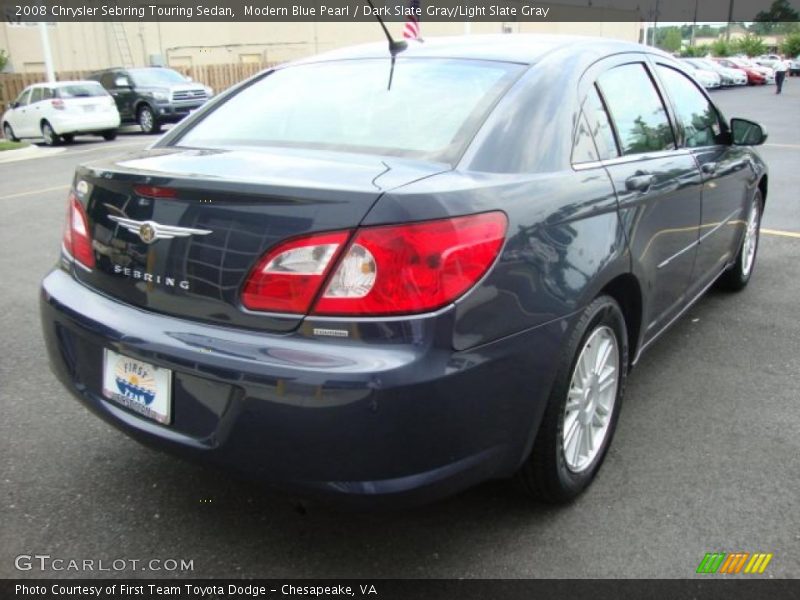 Modern Blue Pearl / Dark Slate Gray/Light Slate Gray 2008 Chrysler Sebring Touring Sedan