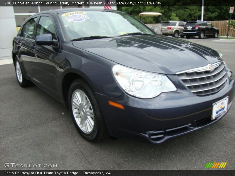 Modern Blue Pearl / Dark Slate Gray/Light Slate Gray 2008 Chrysler Sebring Touring Sedan