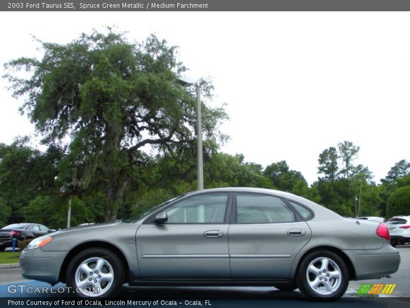 Spruce Green Metallic / Medium Parchment 2003 Ford Taurus SES