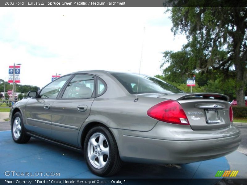 Spruce Green Metallic / Medium Parchment 2003 Ford Taurus SES