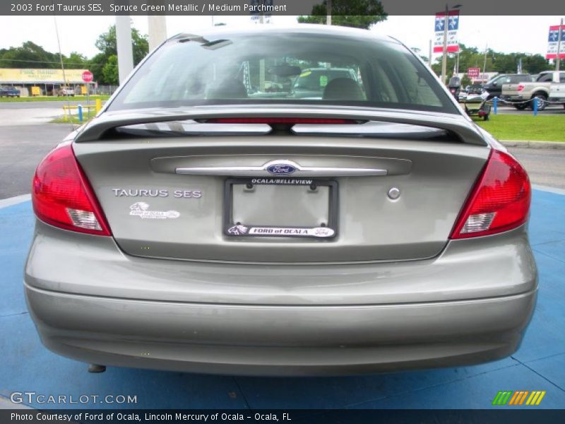 Spruce Green Metallic / Medium Parchment 2003 Ford Taurus SES