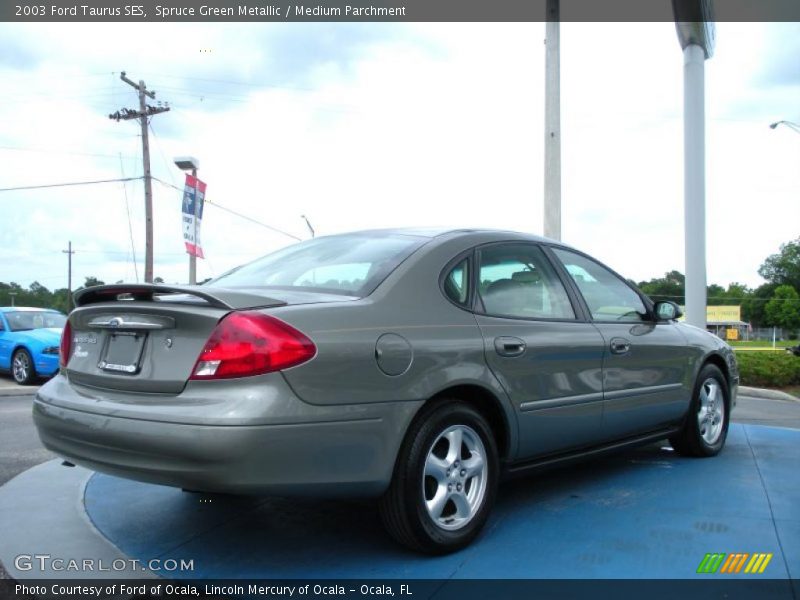 Spruce Green Metallic / Medium Parchment 2003 Ford Taurus SES
