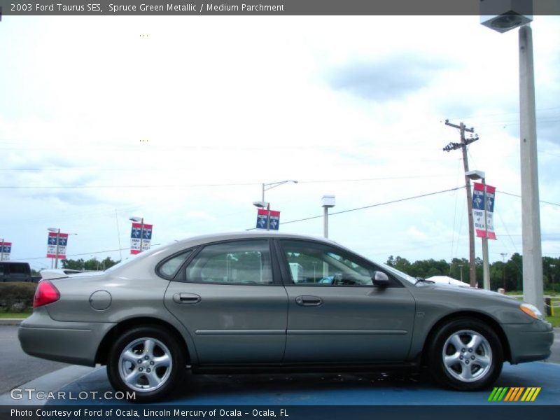 Spruce Green Metallic / Medium Parchment 2003 Ford Taurus SES