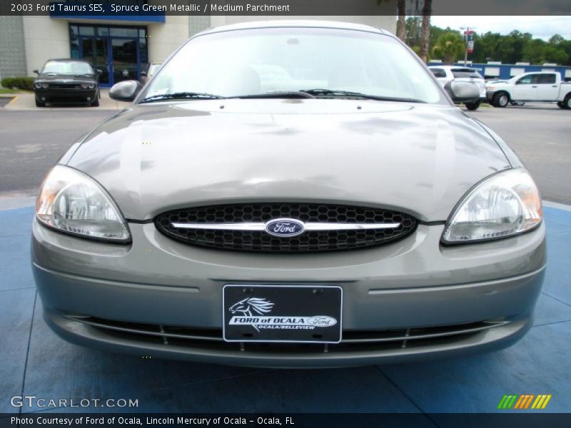 Spruce Green Metallic / Medium Parchment 2003 Ford Taurus SES