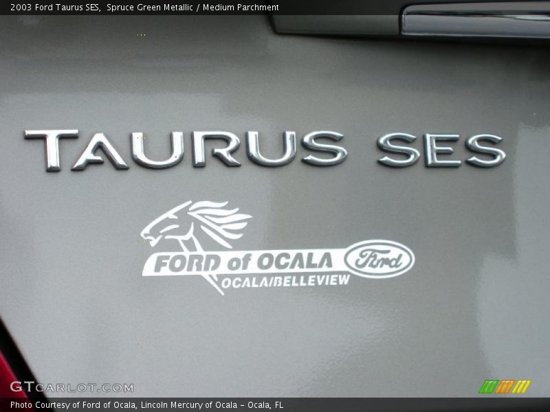 Spruce Green Metallic / Medium Parchment 2003 Ford Taurus SES