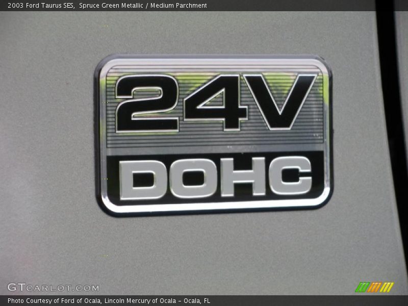 Spruce Green Metallic / Medium Parchment 2003 Ford Taurus SES