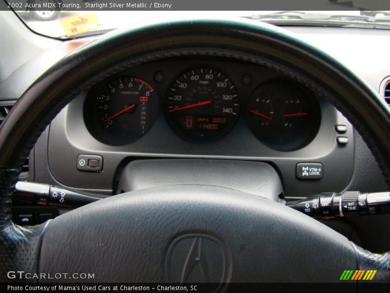 Starlight Silver Metallic / Ebony 2002 Acura MDX Touring