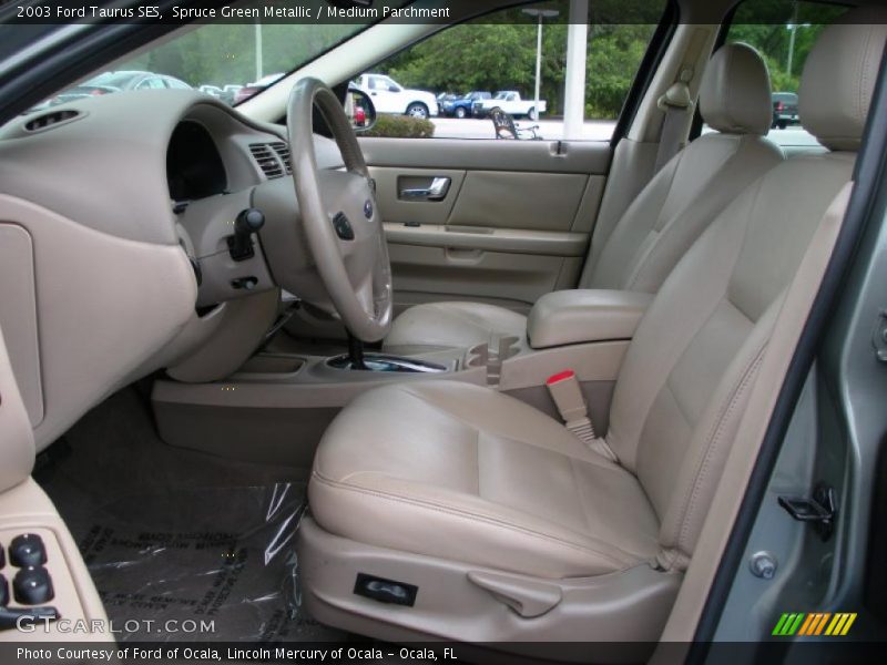 Spruce Green Metallic / Medium Parchment 2003 Ford Taurus SES