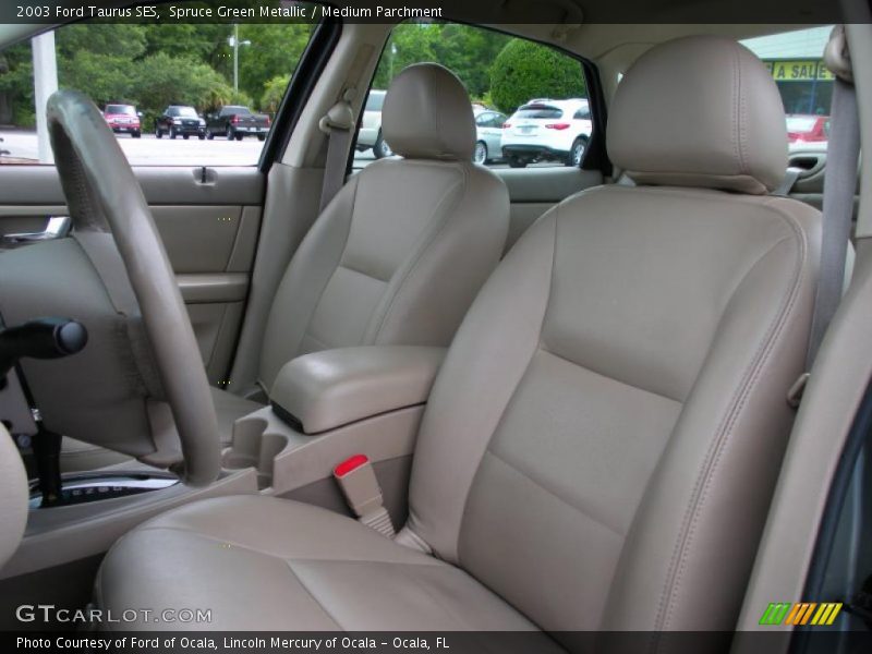 Spruce Green Metallic / Medium Parchment 2003 Ford Taurus SES