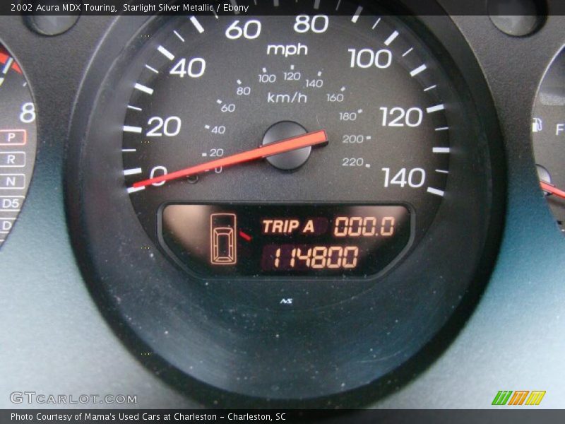 Starlight Silver Metallic / Ebony 2002 Acura MDX Touring