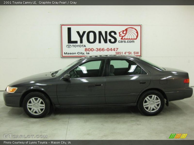 Graphite Gray Pearl / Gray 2001 Toyota Camry LE