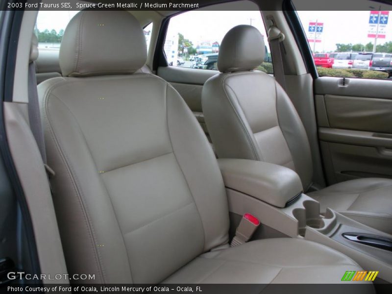 Spruce Green Metallic / Medium Parchment 2003 Ford Taurus SES