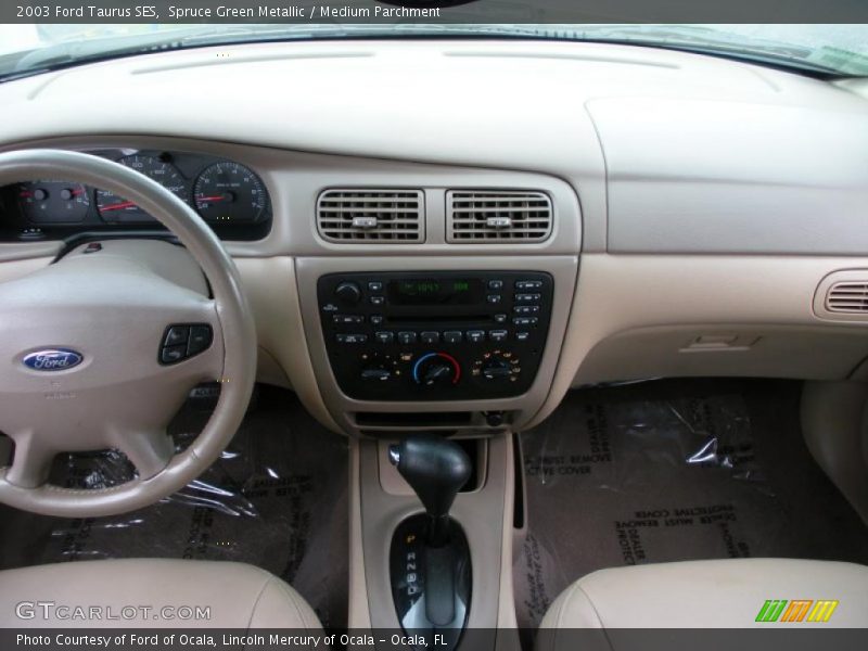 Spruce Green Metallic / Medium Parchment 2003 Ford Taurus SES
