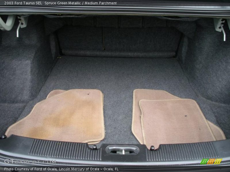 Spruce Green Metallic / Medium Parchment 2003 Ford Taurus SES