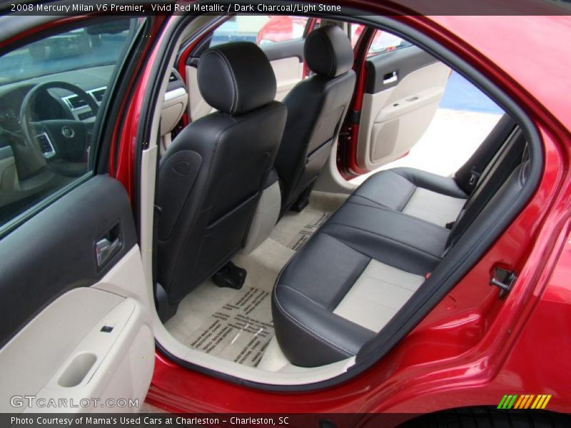 Vivid Red Metallic / Dark Charcoal/Light Stone 2008 Mercury Milan V6 Premier
