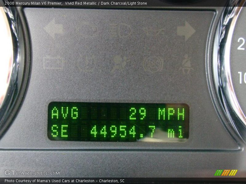 Vivid Red Metallic / Dark Charcoal/Light Stone 2008 Mercury Milan V6 Premier