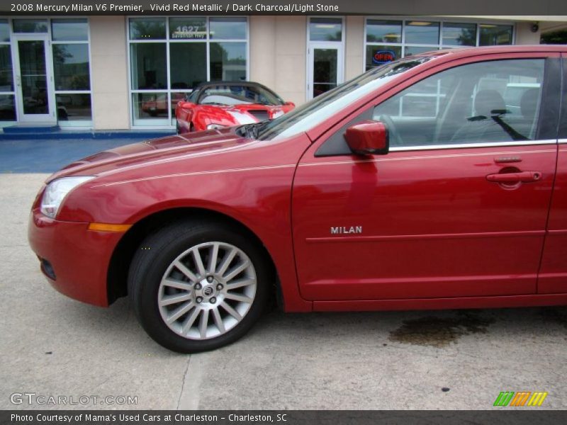 Vivid Red Metallic / Dark Charcoal/Light Stone 2008 Mercury Milan V6 Premier