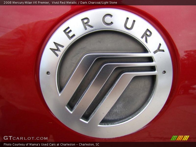 Vivid Red Metallic / Dark Charcoal/Light Stone 2008 Mercury Milan V6 Premier