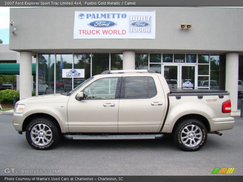 Pueblo Gold Metallic / Camel 2007 Ford Explorer Sport Trac Limited 4x4