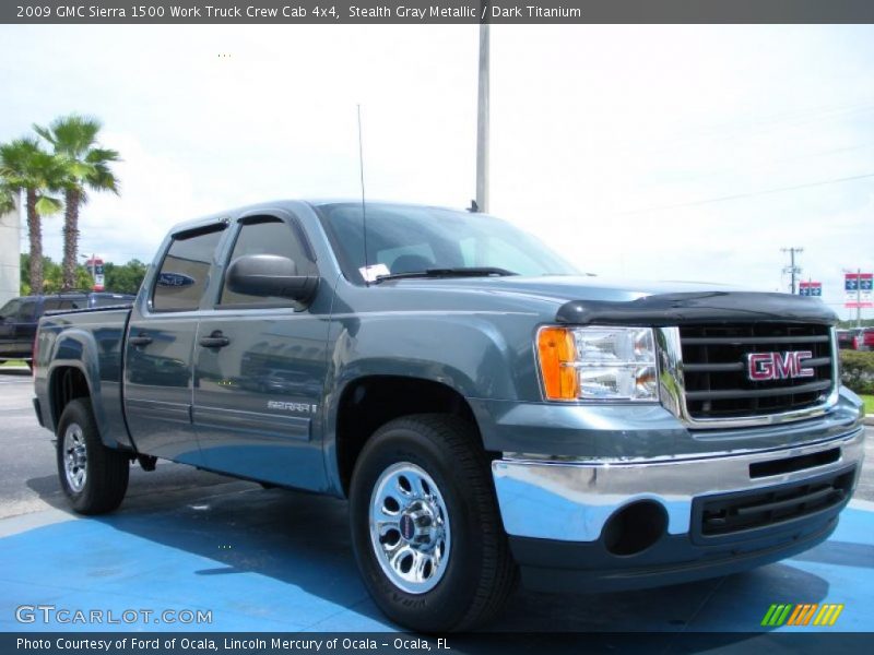 Stealth Gray Metallic / Dark Titanium 2009 GMC Sierra 1500 Work Truck Crew Cab 4x4