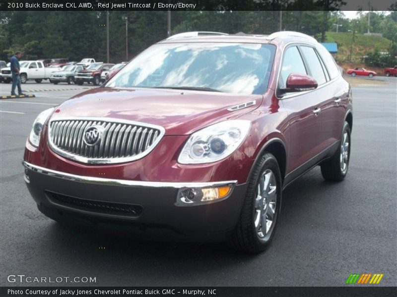 Red Jewel Tintcoat / Ebony/Ebony 2010 Buick Enclave CXL AWD