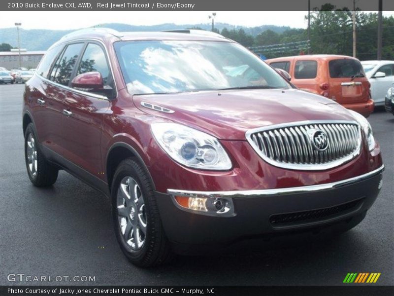 Red Jewel Tintcoat / Ebony/Ebony 2010 Buick Enclave CXL AWD